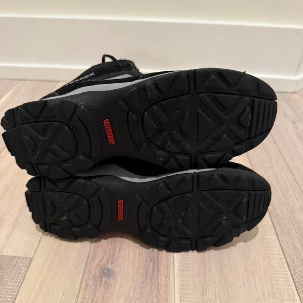 Adidas Terrex black hiking boots Sz 4.5 y #hiking #outdoor